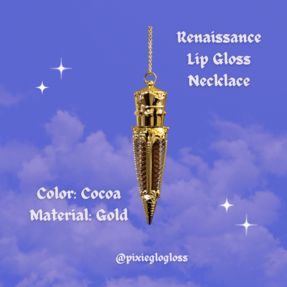 Liquid Lipstick | Renaissance Liquid Lipstick Necklace | Gold